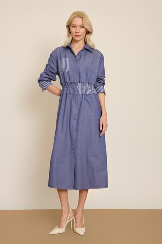Abito a camicia - Blu