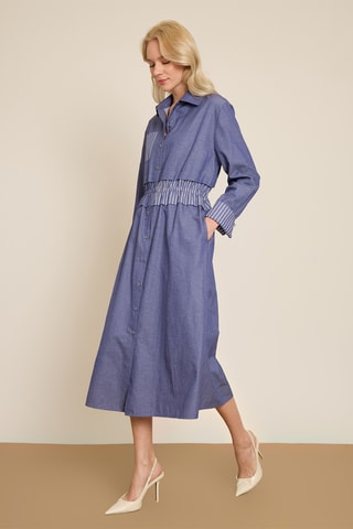 Abito a camicia - Blu