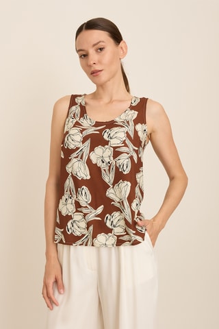 Top - Marrone scuro
