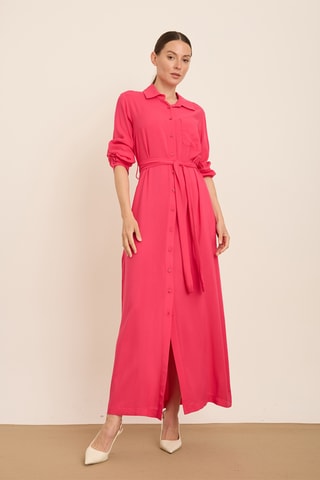 Abito a camicia - Fucsia