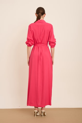 Abito a camicia - Fucsia