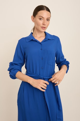 Abito a camicia - Blu
