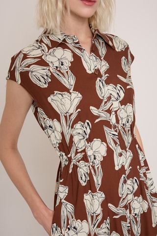 Abito a camicia - Marrone scuro
