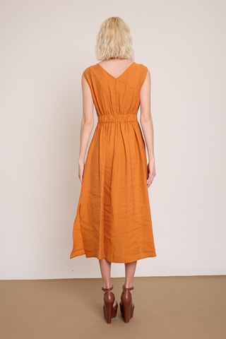 Abito midi - Arancione