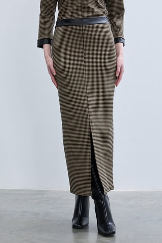 Gonna midi  - Taupe