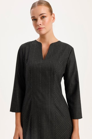 Abito a trapezio  - Grigio