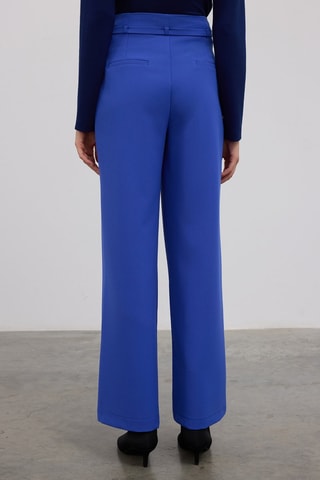 Pantaloni wide legs  - Blu