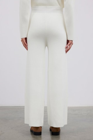 Pantaloni wide legs  - Bianco