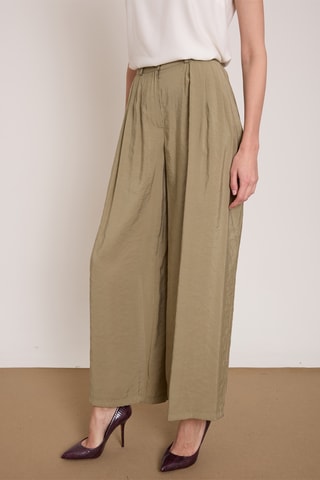 Pantaloni wide legs - Taupe