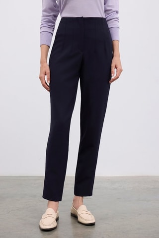 Pantaloni a vita alta  - Navy