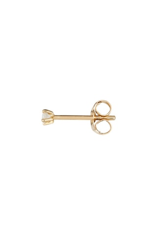 Oorbellen Single Diamond - Geelgoud en Diamanten