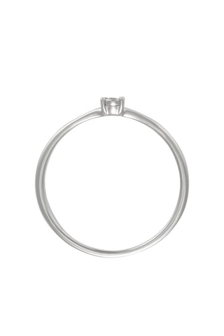 Solitaire Fivia - Or blanc et diamant
