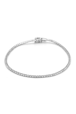 Armband Rivière - Witgoud en Diamanten