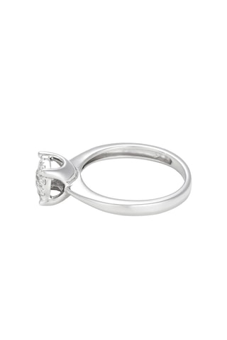 Bague Brillant Lucia 35 - Or blanc et diamants