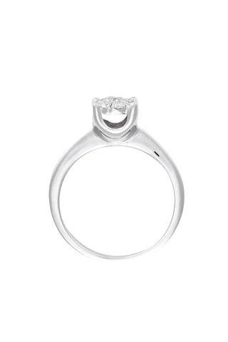 Bague Brillant Lucia 35 - Or blanc et diamants