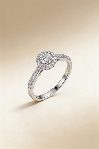 Ring Ahimsa Witgoud en Diamanten