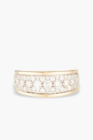 Ring Trishiras Geelgoud en Diamanten