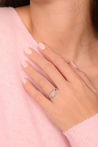 Ring Les Princesses   Witgoud en Diamanten