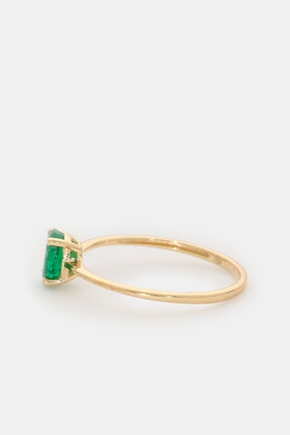 Ring Andreia - Geelgoud en Smaragd