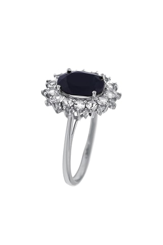 Ring Soleil Bleu Witgoud, topaas en saffier