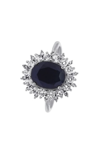 Ring Soleil Bleu Witgoud, topaas en saffier