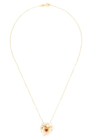 Hanger Fleur Flamboyante - Geelgoud en Granaat