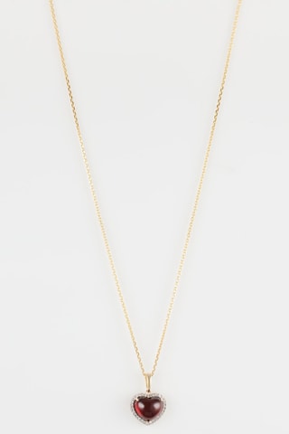 Hanger Enoha Geelgoud, Diamanten en Granaat