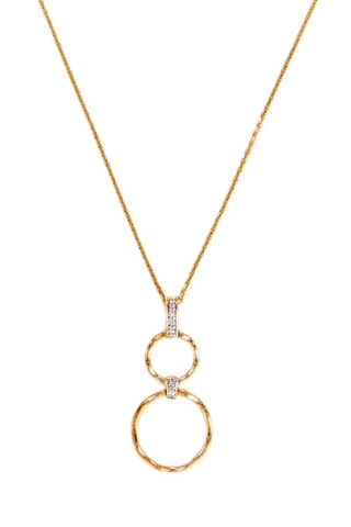 Hanger Gold Circles - Geelgoud en Diamanten