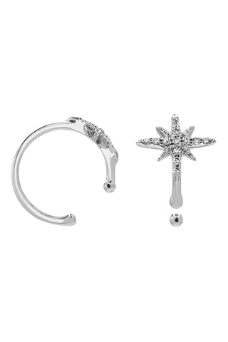 Earcuff - Witgoud en Diamanten