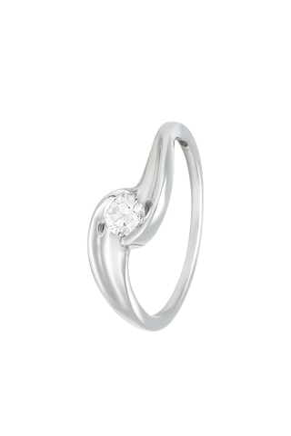 Bague - Or blanc et diamant