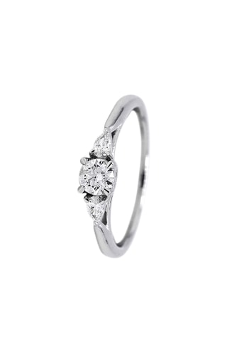 Ring - Witgoud en Diamanten