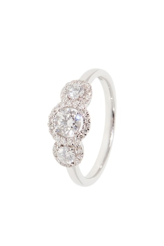 Bague - Or blanc et diamants