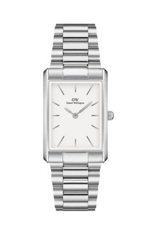 Montre à quartz en acier inoxydable Bound - Argenté et blanc