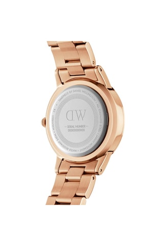 Montre à quartz en acier Amber 32 mm - Doré rose et marron