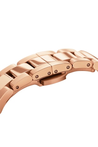 Montre à quartz en acier Amber 32 mm - Doré rose et marron