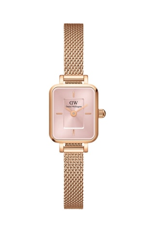 Montre à quartz en acier - Doré rose et rose