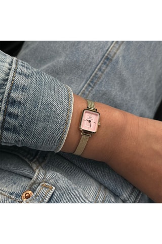 Montre à quartz en plaqué or