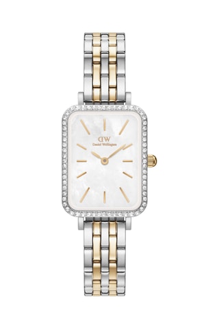Montre à quartz en acier - Argenté et doré