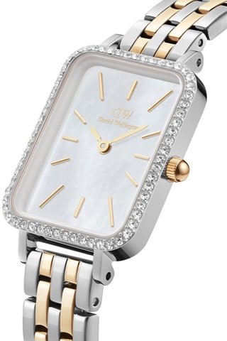 Montre à quartz en acier - Argenté et doré
