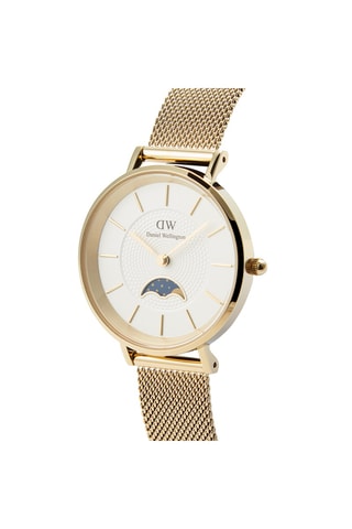 Montre à quartz en acier - Doré