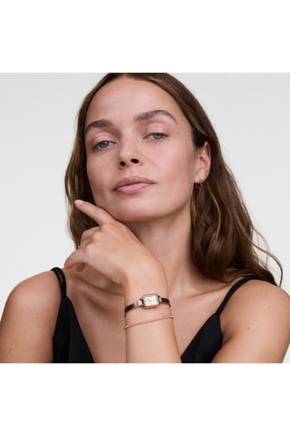 Montre à quartz en acier - Doré
