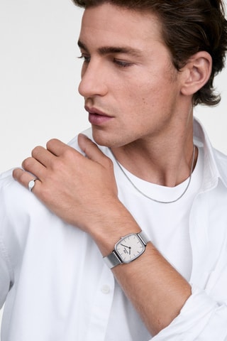 Montre à quartz en acier - Argenté