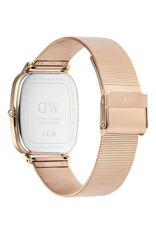 Montre à quartz en acier - Doré