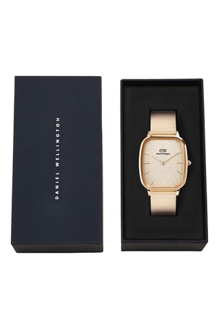 Montre à quartz en acier - Doré