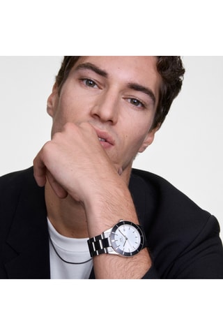 Montre à quartz en acier - Argenté