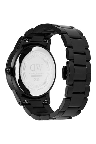 Montre à quartz en acier - Noir