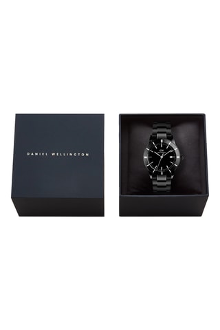 Montre à quartz en acier - Noir