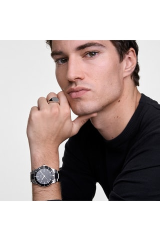 Montre à quartz en acier - Argenté