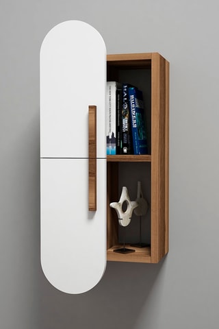 Etagère murale 2 niveaux - 35 x 22 x 80 cm