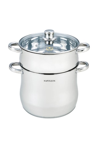Couscoussier en acier inoxydable - 24 cm - 12 l